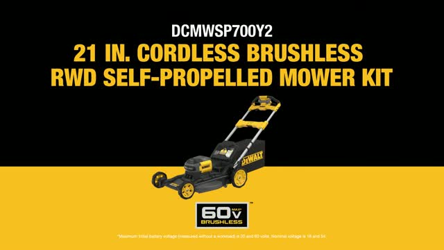 DeWalt 60V MAX DCMWSP700Y2 21 60 V Battery Self-Propelled Lawn