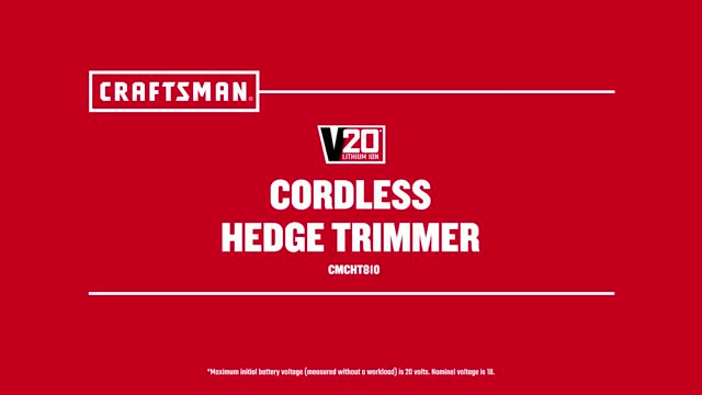 Craftsman 20v 2025 hedge trimmer