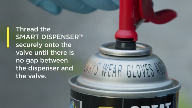 Great Stuff Smart Dispenser Black Polyurethane Multipurpose Foam