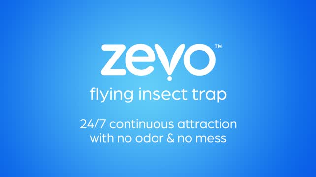Zevo Flying Insect Trap, Fly Trap + Refill Cartridge Pack (1 Plug-in Base +  3 Total Refill Cartridges)