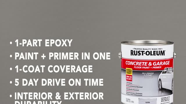 Rustoleum garage and hot sale concrete floor primer