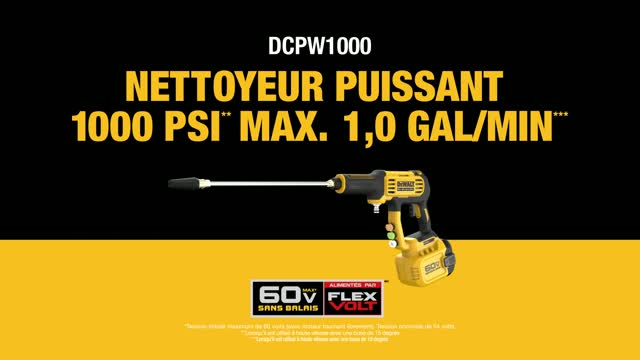 DeWalt 60V MAX DCPW1000B 1000 psi Battery 1 gpm Portable Power