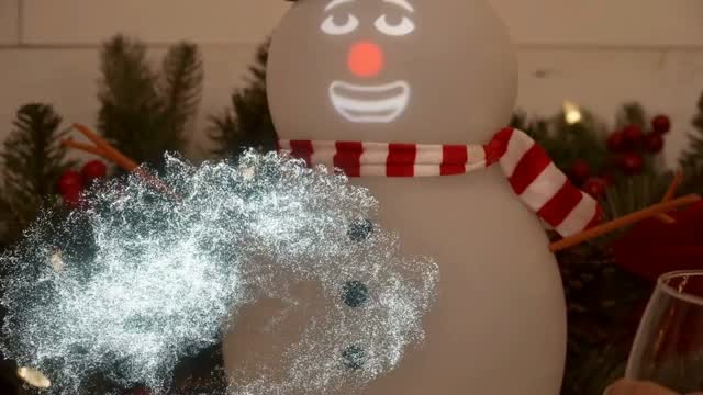 Mindscope FrostByte LED White Snowman Animated Decor 12 in