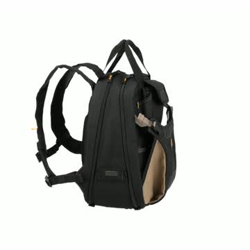 BOSS - Bonded-leather backpack with branded polished hardware