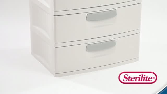 Sterilite 11.9 cu ft Gray Drawer Organizer 35.75 in. H X