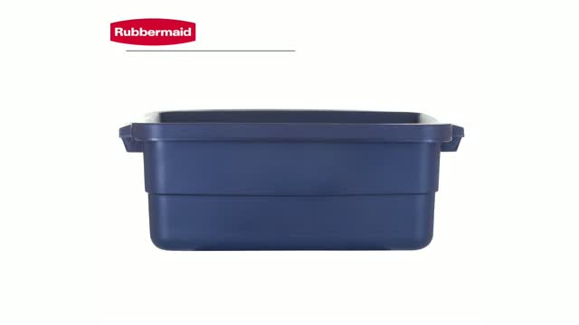 Rubbermaid ActionPacker 24 gal Black Storage Tote 17.4 in. H X 19.3 in. W X  26.5 in. D Stackable - Ace Hardware