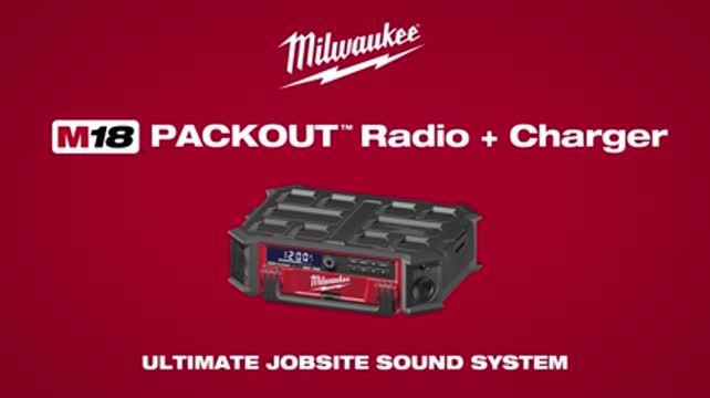 Milwaukee m18 packout cheap radio