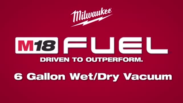 Milwaukee M18 FUEL 0910-20 6 gal Cordless Wet/Dry Vacuum