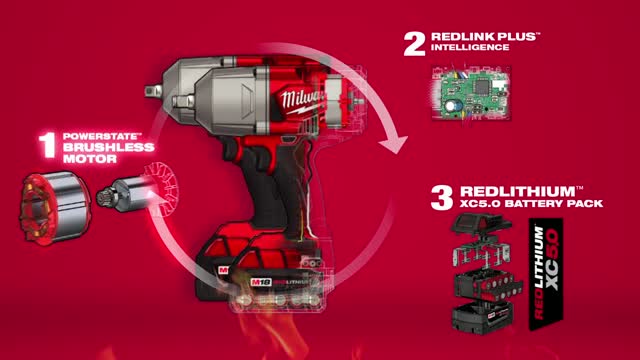 Milwaukee 2 PC M18 FUEL Auto Kit - 1/2 Impact Wrench and 3/8 Impact Wrench