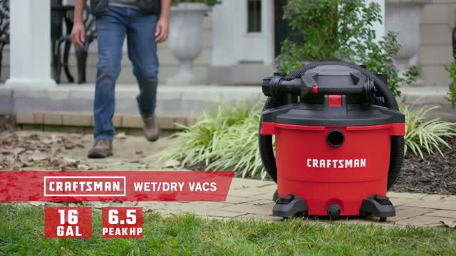 Craftsman 16 gal Corded Wet/Dry Vacuum with Blower 12 amps 120 V