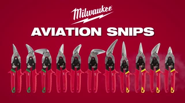 Milwaukee 48-22-4523 2 Piece Offset Aviation Snip Set