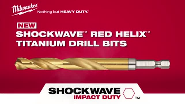 Milwaukee Shockwave Steel Impact Rated Drill Bit Set Hex