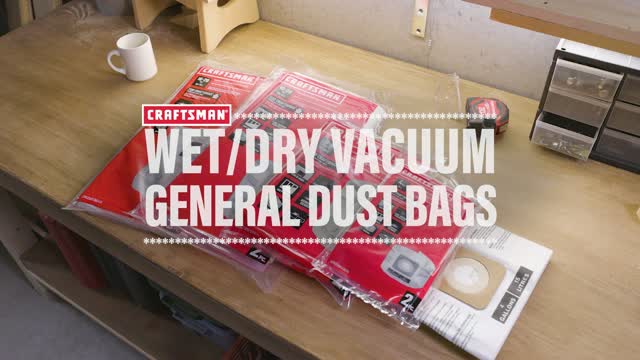 General Purpose Wet/Dry Vac Dust Collection Bags for 16 and 20 Gal. We