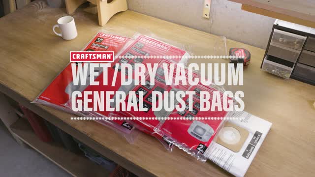 General Purpose Wet/Dry Vac Dust Collection Bags for 16 and 20 Gal