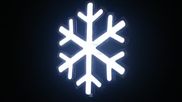 Celebrations LED White Snowflake Animated Decor 15.75 in. Mfr