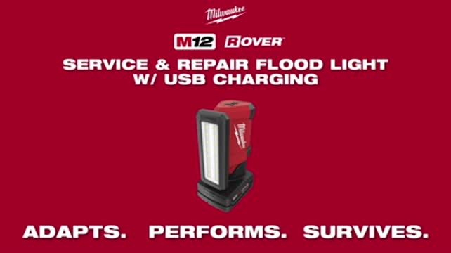 Milwaukee M12 Rover 700/250 lm LED Rechargeable Handheld Flood