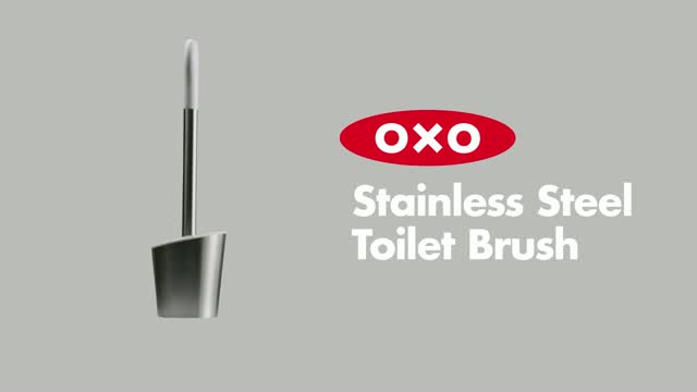 OXO 1286100 Good Grips 19 Bathroom Stainless Steel Toilet Brush
