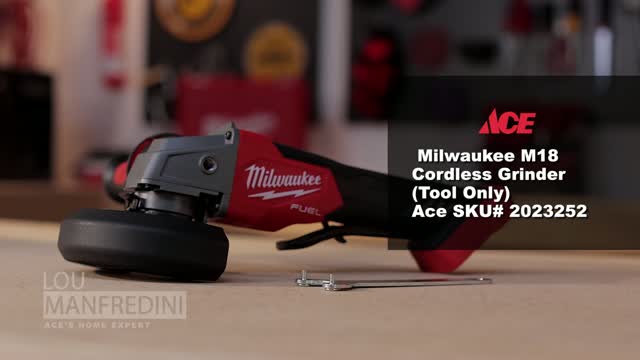 Milwaukee 2888-20 M18 Fuel 4-1/2 inch / 5 inch Variable Speed Braking Grinder, Paddle Switch No-Lock