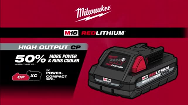 MILWAUKEE Paquete de 2 baterías CP3.0 de alto rendimiento M18 REDLITHIUM