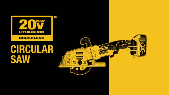 DEWALT DCS571B Atomic 20V Max Brushless 4 1/2 Cordless Circular Saw (Tool  Only)