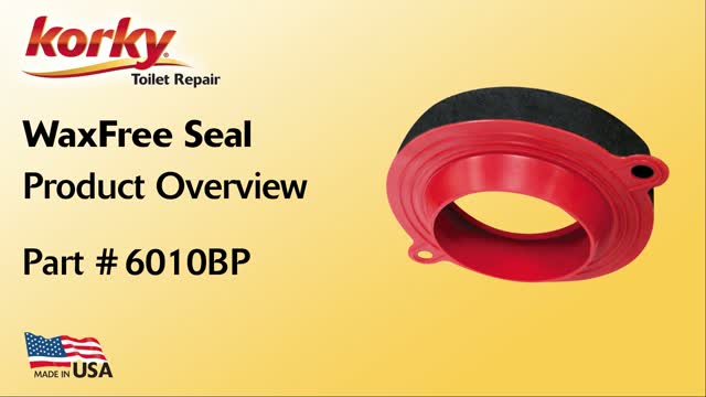 Korky Wax Free Toilet Seal Rubber and Foam For Universal Mfr
