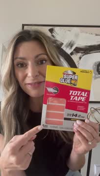 Super Glue Total Tape 1.8 in. x 0.68 in. Heavy Duty Double Sided Mounting  Tape Strips (4-Pack) 11710638 - The Home Depot