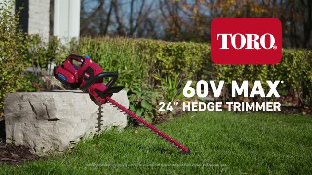 Toro 60V MAX* Electric Battery 24 Hedge Trimmer (51840) - Grand