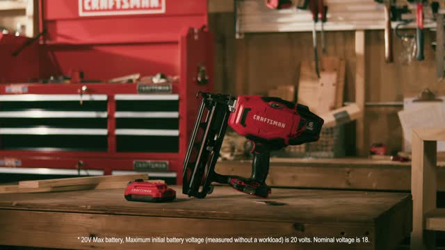 Craftsman battery best sale finish nailer