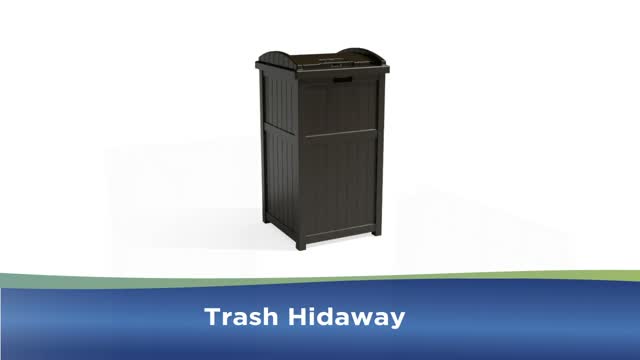 Suncast 33-Gallon Resin Wicker Trash Hideaway - Kohl's
