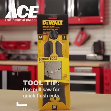 DeWalt 10 in. Double Edge Pull Saw 7 14 TPI Flush Cut 1 pc Ace