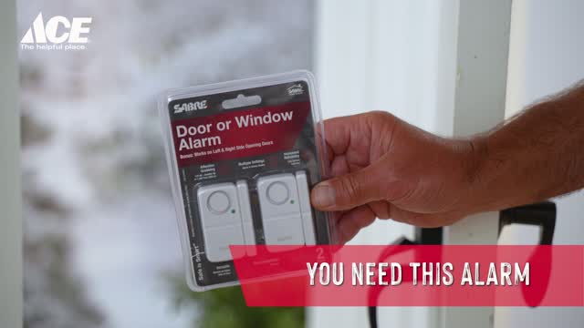 Sabre White Plastic Door or Window Alarm Sabre White Plastic Door or Window Alarm