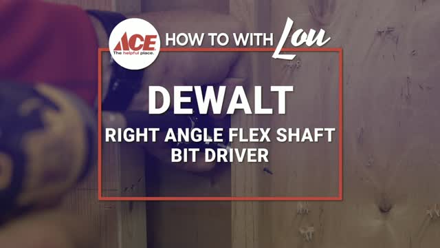 ANGLE DRIVER WITH FLEX. SHAFT BIT HOLDER-QUICKLY RELEAS