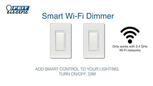 Feit Electric Wi-Fi Smart Dimmer 3 Way Single Pole Switch