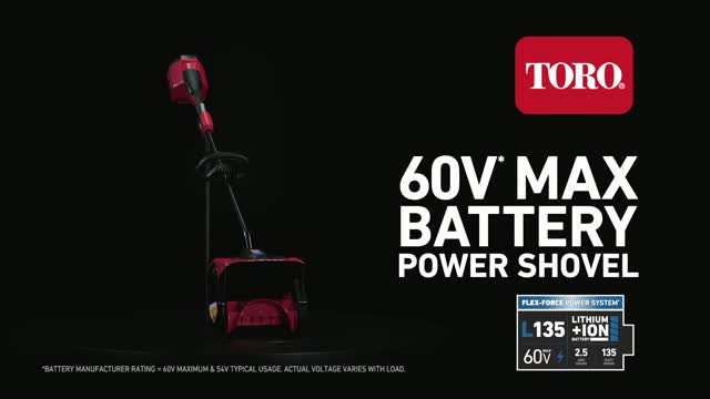 Toro battery deals snow shovel