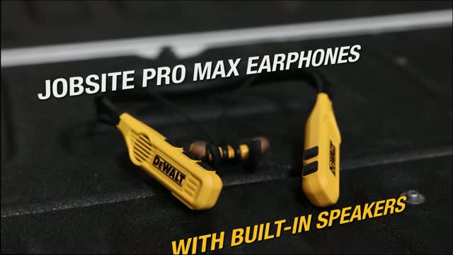 DeWalt Pro Max Wireless Bluetooth Neckband Behind-the-Neck