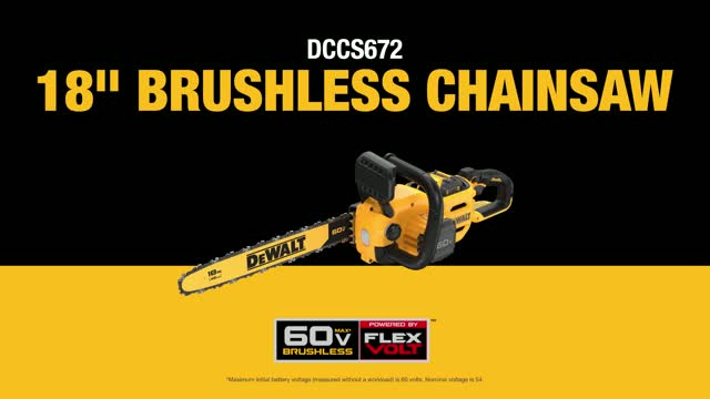 Dewalt chainsaw 18 discount inch