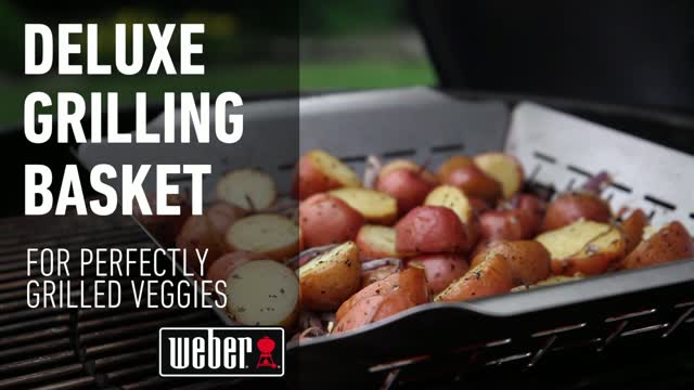 Weber deluxe grilling clearance basket