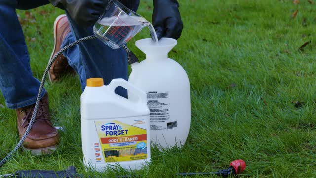 Spray and deals forget roof cleaner