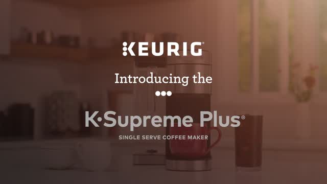 Keurig K-Supreme Plus Coffee Brewer with 24 K-Cups, My K-Cup & Voucher - Black Stainless