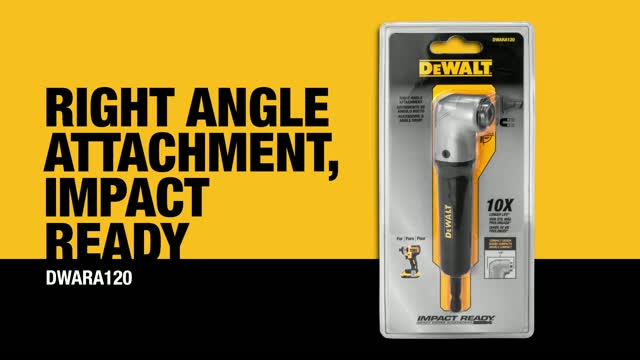 DEWALT Right Angle Attachment, Impact Ready (DWARA120) : : DIY &  Tools