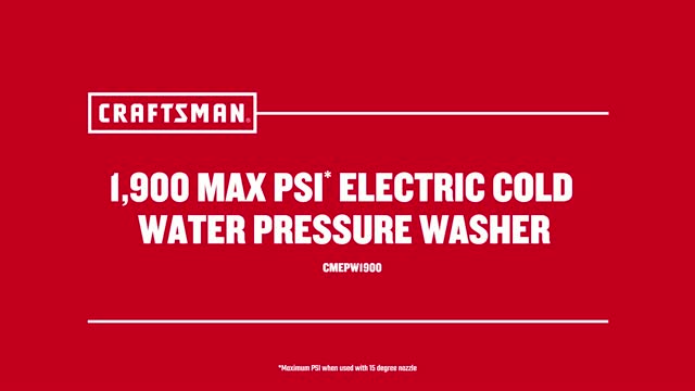 Shop CRAFTSMAN 1900 PSI 1.2-Gallon-GPM Cold Water Electric Pressure Washer  & High Pressure Soap Applicator at