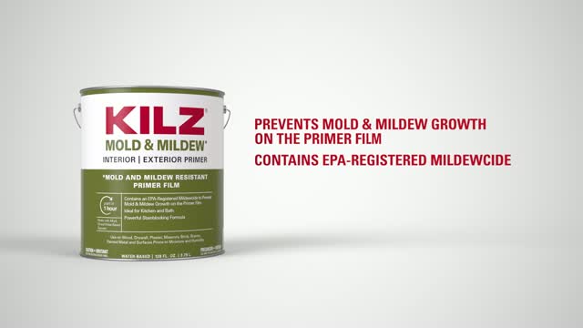 KILZ® MOLD & MILDEW Interior & Exterior Aerosol Primer