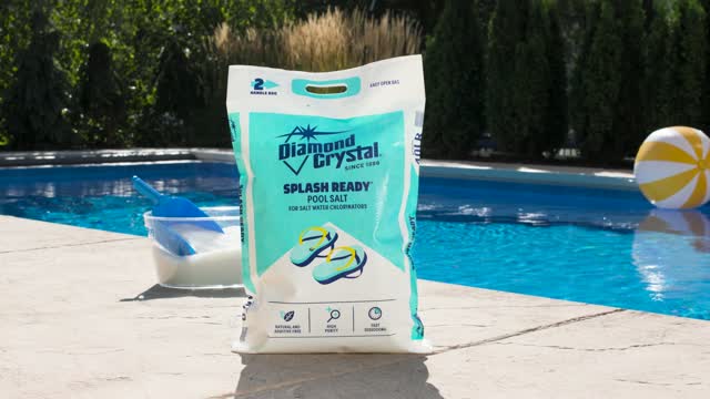 Diamond Crystal Splash Ready Granule Pool Salt 40 lb Mfr
